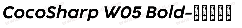 CocoSharp W05 Bold字体转换